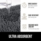 GORILLA GRIP Bath Rug Mat 44x26, Soft Absorbent Chenille, Quick Dry Microfiber - Image 4