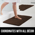 GORILLA GRIP Bath Rug Mat 60x24, Thick Soft Absorbent Chenille, Quick Dry - Image 9