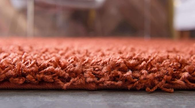 Unique Loom Solid Shag Collection Area Rug - Image 4