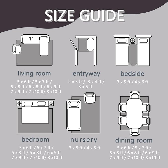Rainbow Gradient Rug, 5x6 Rug, Modern Rugs - Image 6