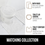 GORILLA GRIP Plush Absorbent Shaggy Chenille Bath Rug Mat - Image 8