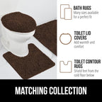 GORILLA GRIP Plush Absorbent Shaggy Chenille Bath Rug Mat - Image 8