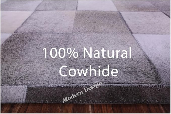 Modern Design Premium Cowhide Leather Carpet - Image 6
