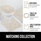 GORILLA GRIP Bath Rug Mat 60x17, Thick Soft Absorbent Chenille, Quick Dry - Image 8