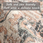 Retro Boho Design Area Rug 4x6 Washable Living Room Indoor Non-Slip Large - Image 3