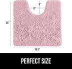 GORILLA GRIP Plush Absorbent Shaggy Chenille Bath Rug Mat - Image 2