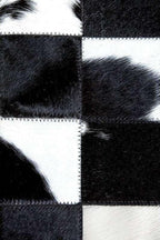 Sn Alef Home Black & White Round Rug | Checkered Floral Designer Carpet - Image 4