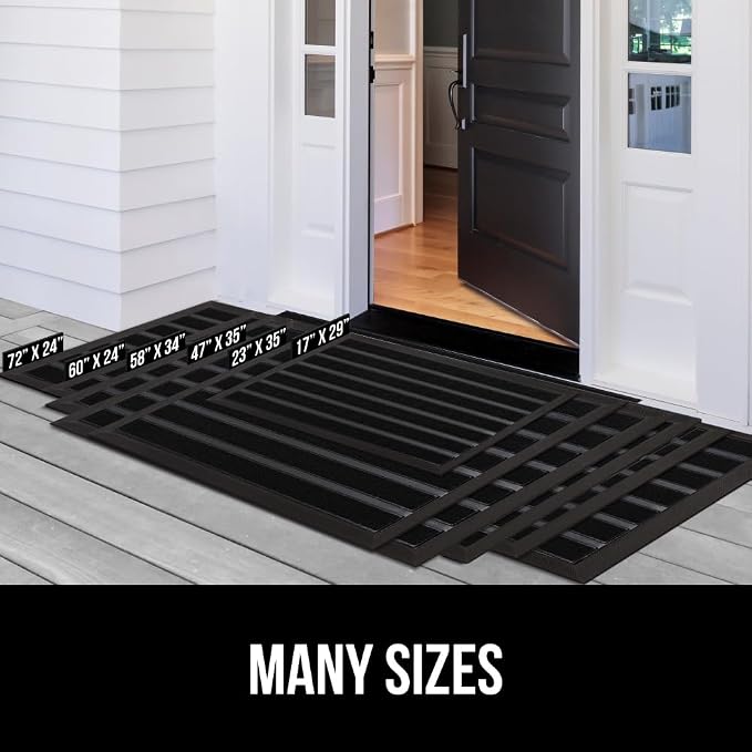 GORILLA GRIP 100% Waterproof All-Season WeatherMax Doormat US Designed Natural - Image 8
