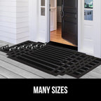 GORILLA GRIP 100% Waterproof All-Season WeatherMax Doormat US Designed Natural - Image 8