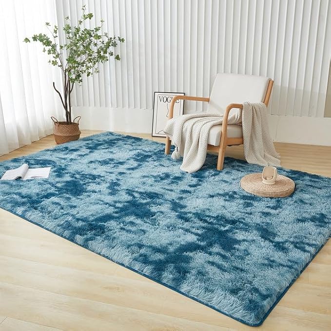 Andency Soft Area Rugs for Living Room Bedroom, 5x8 Fluffy Shaggy Bedside Rug - Image 7