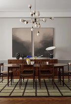 Handmade Wool Area Rug & Runner | Modern Grid Pattern Carpet - Image 8