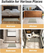AMOAMI Upgraded Waffle Bath Mat, Super Absorbent Non Slip Bath Mats - Image 7