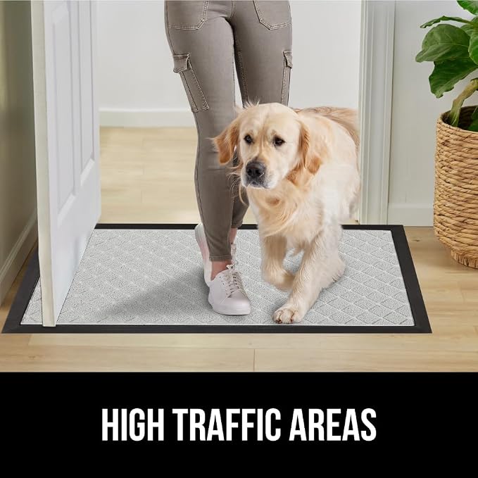 GORILLA GRIP 100% Waterproof All-Season WeatherMax Doormat US Designed Natural - Image 6