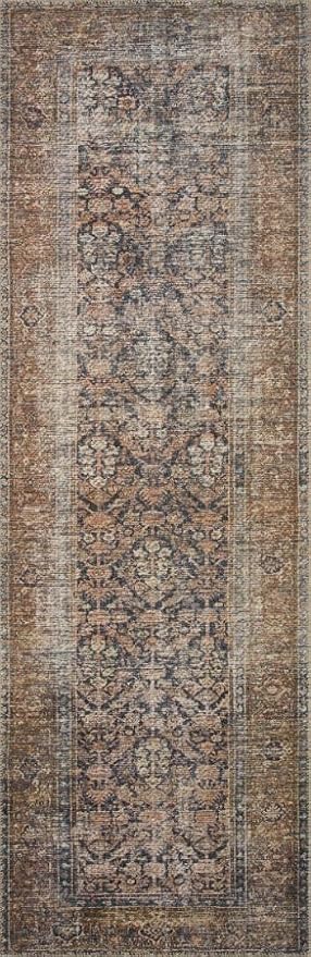 Loloi Amber Lewis Billie Collection, Ink & Salmon 7'-6" x 9'-6" Area Rug – - Image 8