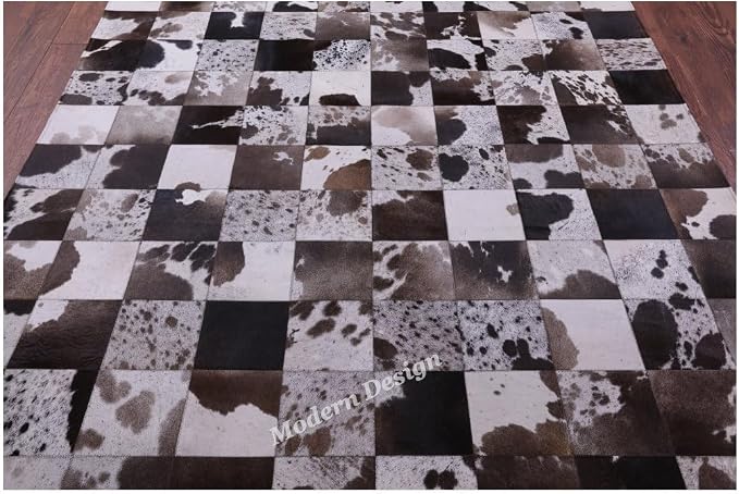 Modern Design Premium Cowhide Leather Carpet - Image 3