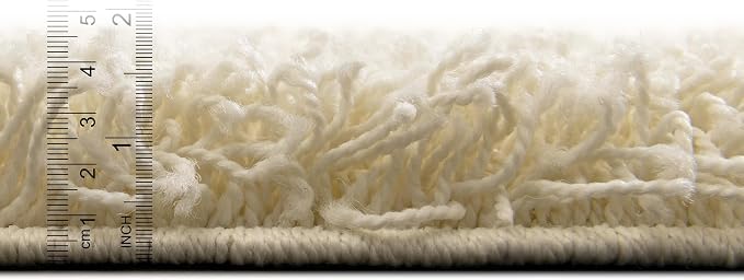 Unique Loom Solid Shag Collection Area Rug - Image 2