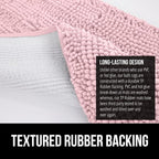 GORILLA GRIP Plush Absorbent Shaggy Chenille Bath Rug Mat - Image 6