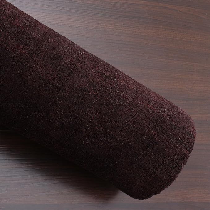 Rugsotic Carpets Hand Knotted Gabbeh Wool 5'x8' Area Rug Solid Brown L00111 - Image 7
