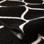 Rugs.com Lattice Frieze Collection Rug – 3' 3 x 5' 3 Black Medium Rug Perfect - Image 5