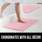 GORILLA GRIP Bath Rug Mat 44x26, Soft Absorbent Chenille, Quick Dry Microfiber - Image 9