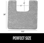GORILLA GRIP Plush Absorbent Shaggy Chenille Bath Rug Mat - Image 2