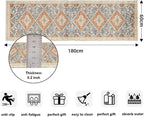 Moroccan Trellis Hallway Runner Rug Non-Slip Washable Geometric Standing Mats - Image 2