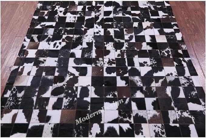 Modern Design Premium Cowhide Leather Carpet - Image 4