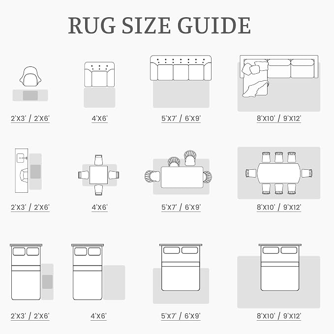 5x7 Area Rug Living Room: Washable Boho Geometric Moroccan Rug Neutral Modern - Image 8