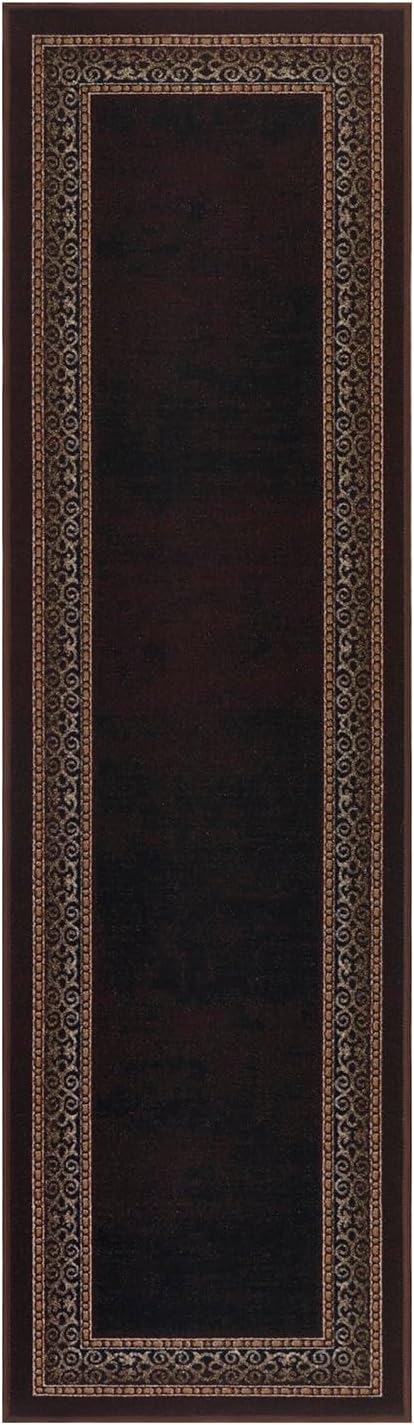 Antep Rugs Alfombras Bordered Modern 2x10 Non-Slip Low Pile Rubber Backing - Image 2