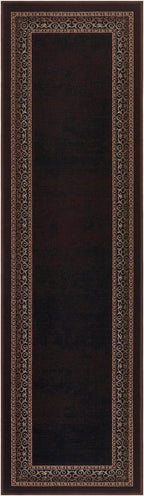Antep Rugs Alfombras Bordered Modern 2x10 Non-Slip Low Pile Rubber Backing - Image 2