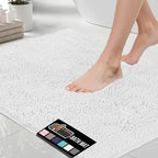 GORILLA GRIP Bath Rug Mat 70x24, Thick Soft Absorbent Chenille, Quick Dry by GorillaGrip