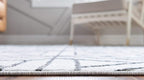 Rugs.com Lattice Trellis Collection Rug – 10' x 14' White Low-Pile Rug Perfect - Image 5