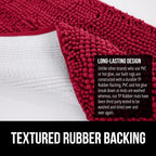 GORILLA GRIP Bath Rug Mat 60x24, Thick Soft Absorbent Chenille, Quick Dry - Image 5