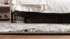 Rugs.com Lattice Frieze Collection Rug – 5' x 8' Oval Blue Multi Medium Rug - Image 4