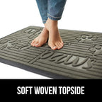 GORILLA GRIP 100% Waterproof All-Season WeatherMax Doormat, US Designed Natural - Image 7