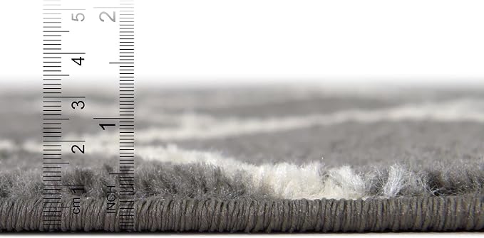 Rugs.com Lattice Frieze Collection Rug – 10' x 14' Dark Gray Medium Rug Perfect - Image 4
