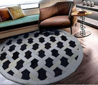 Geometric Lattice Area Rug – Modern Designer Pattern Carpet - Image 2