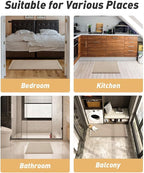 AMOAMI Upgraded Waffle Bath Mat, Super Absorbent Non Slip Bath Mats - Image 7