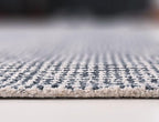 Hand-Tufted 100% Wool Pile Area Rug – Geometric Textured Grid Check Pattern – - Image 5