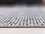 Hand-Tufted 100% Wool Pile Area Rug – Geometric Textured Grid Check Pattern – - Image 7