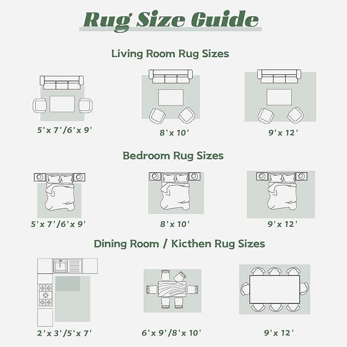 Area Rug 5x7 Washable Rug, Vintage Boho Medallion Rugs Non-Slip Soft Low Pile - Image 8