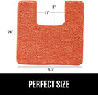 GORILLA GRIP Plush Absorbent Shaggy Chenille Bath Rug Mat - Image 2