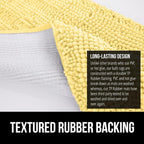 GORILLA GRIP Bath Rug Mat 44x26, Thick Soft Absorbent Chenille, Quick Dry - Image 5
