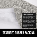 GORILLA GRIP Bath Rug Mat 44x26, Soft Absorbent Chenille, Quick Dry Microfiber - Image 5