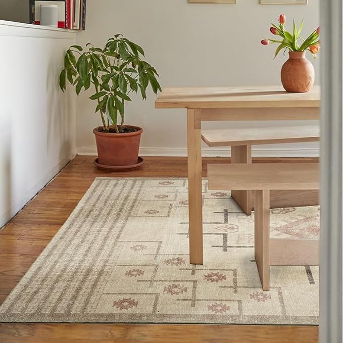 Revival Rugs Funk 5'x8' Zero-Shedding Area Rug - Image 6