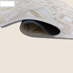 Premium Diamond Patterned Leather Area Rug - Image 6