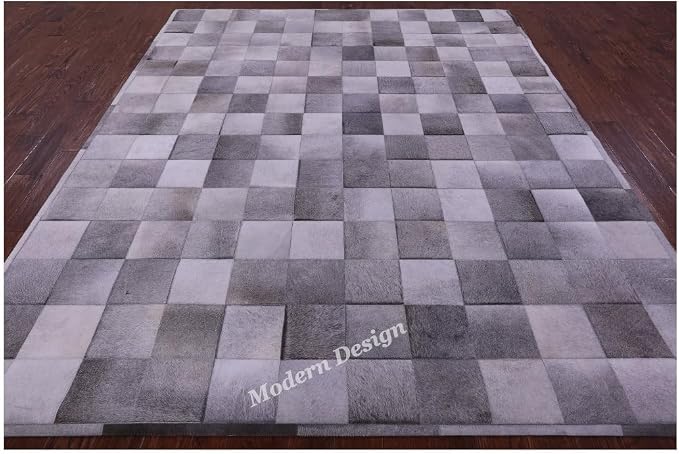 Modern Design Premium Cowhide Leather Carpet - Image 4
