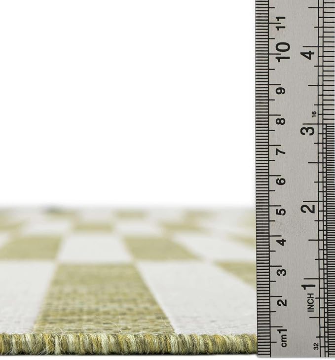 Unique Loom Outdoor Striped Collection Area Rug - Image 2