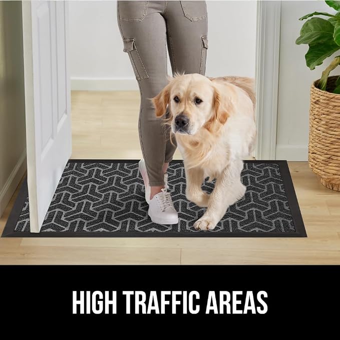 GORILLA GRIP 100% Waterproof All-Season WeatherMax Doormat, US Designed Natural - Image 6