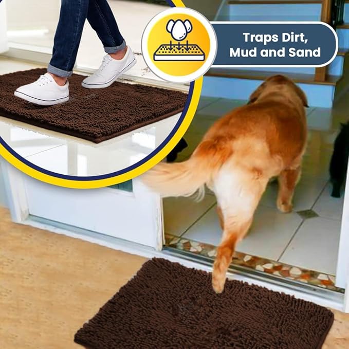 Muddy Mat® Shown on TV – Super Absorbent Microfiber Dog Door Mat - Image 6